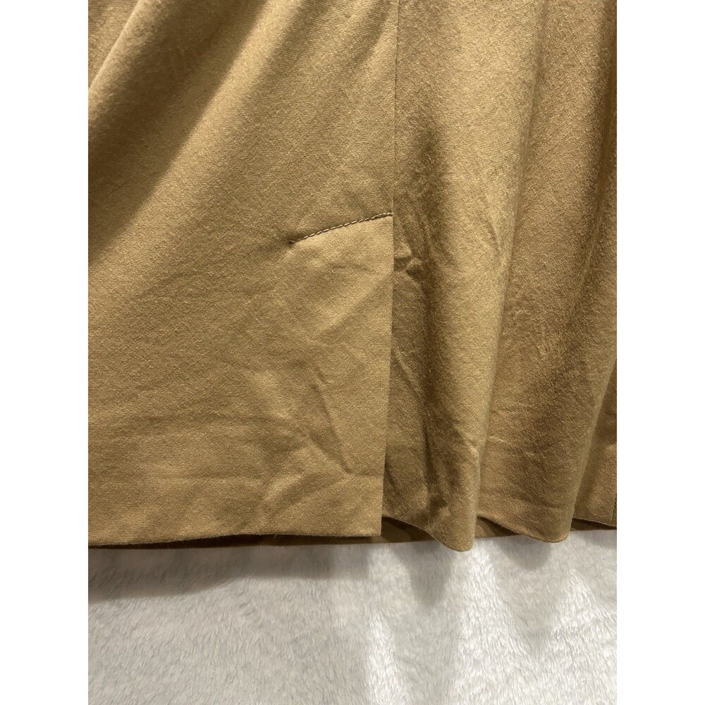 J. Crew Women's Camel Tan Sheath Wool Size 2 Dress Lined‎ Pockets Career J Crew - Picture 6 of 7